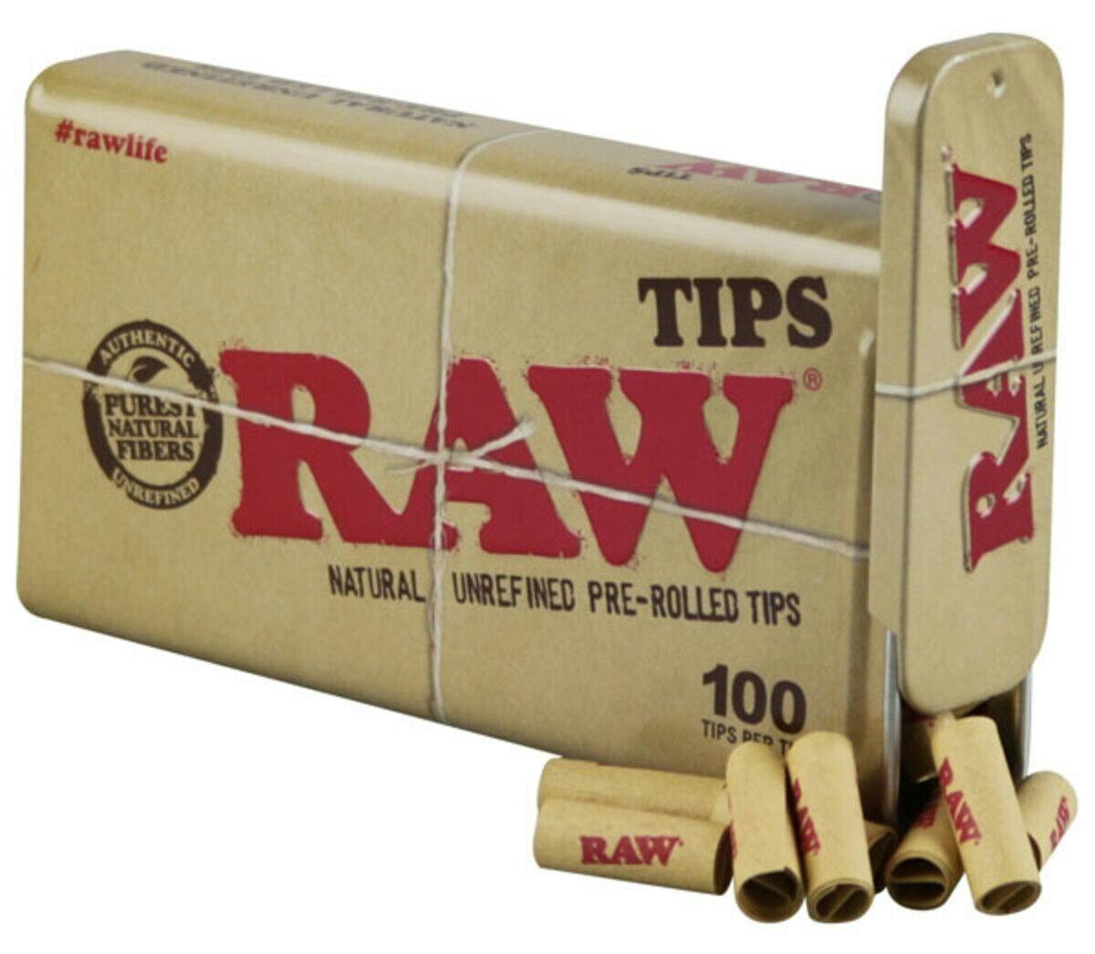 Raw Natural Tips 100ct Tin