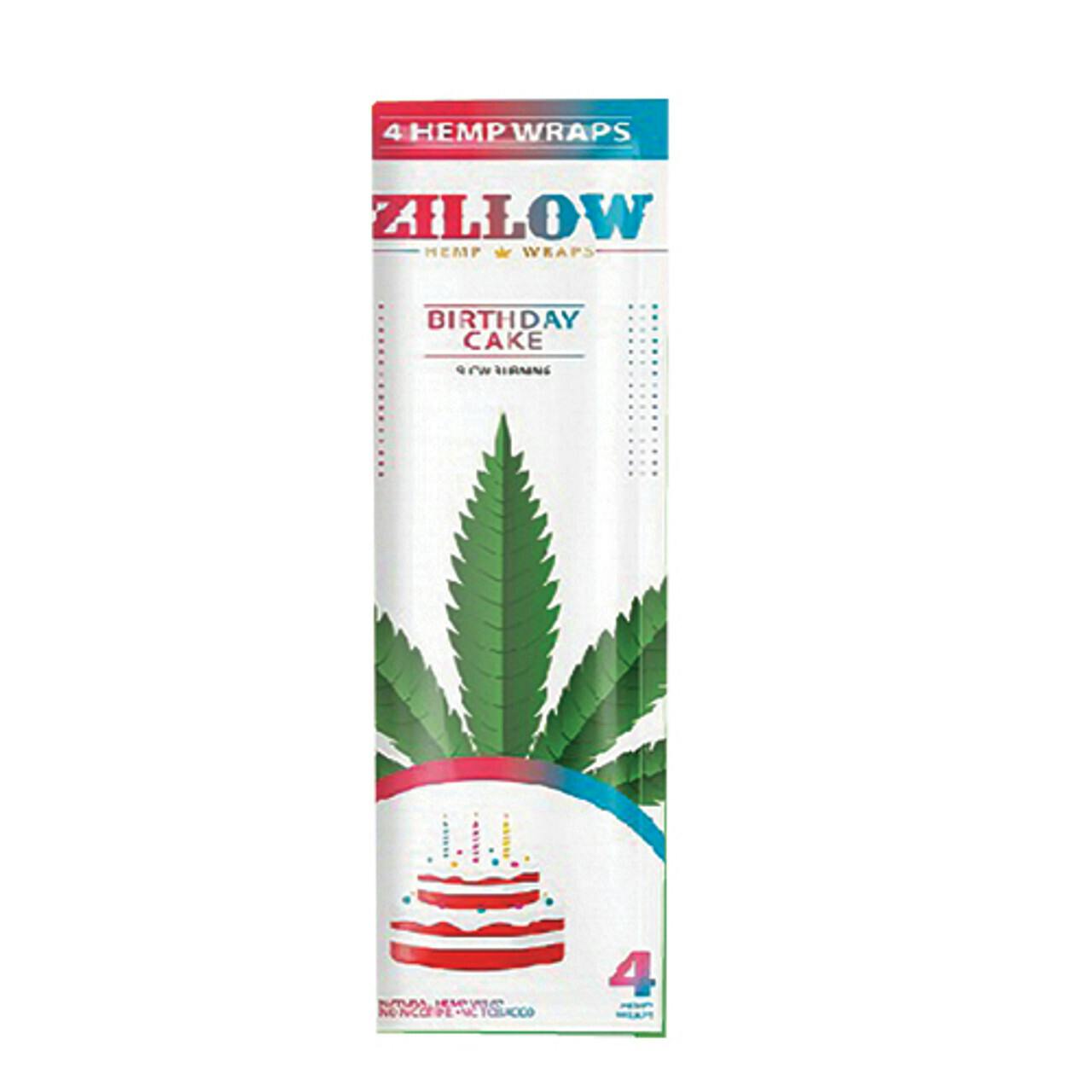 Zillow Hemp Wraps Birthday Cake 4ct