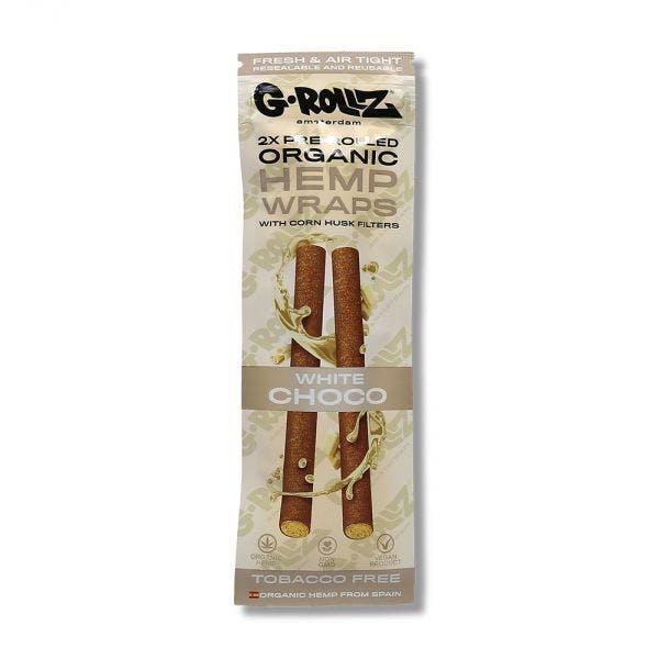G Rollz Organic Hemp Wraps White Choco 2ct