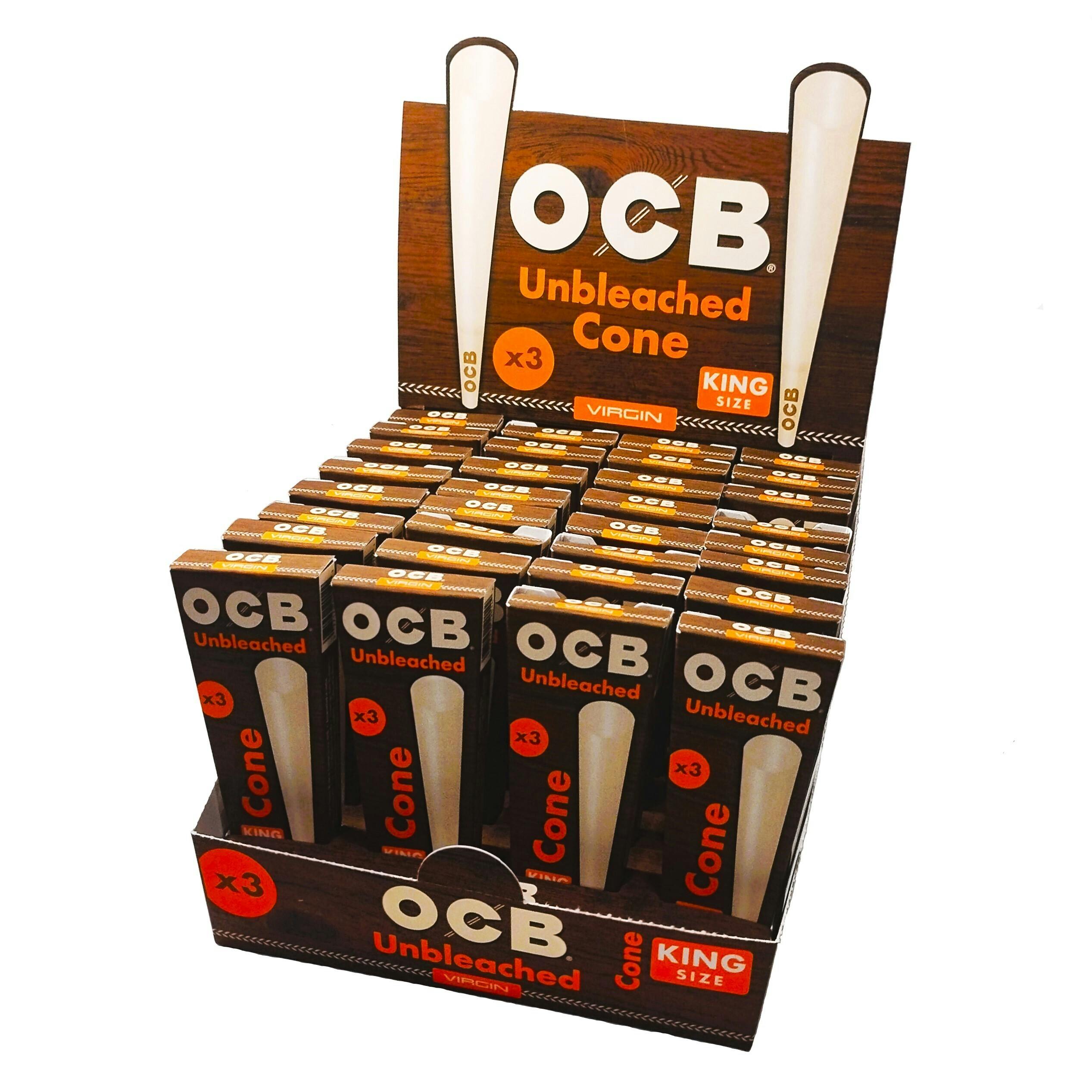 Ocb | Unbleached King Cones | 3 Pk | Accessories