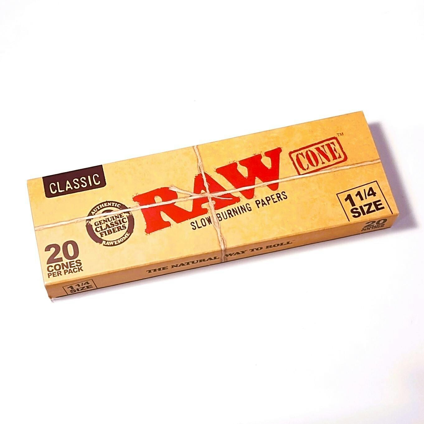 Raw Classic Cones 1 1/4 20ct