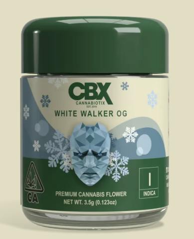 White Walker OG Premium Cannabis Flower by CBX: Cannabiotix