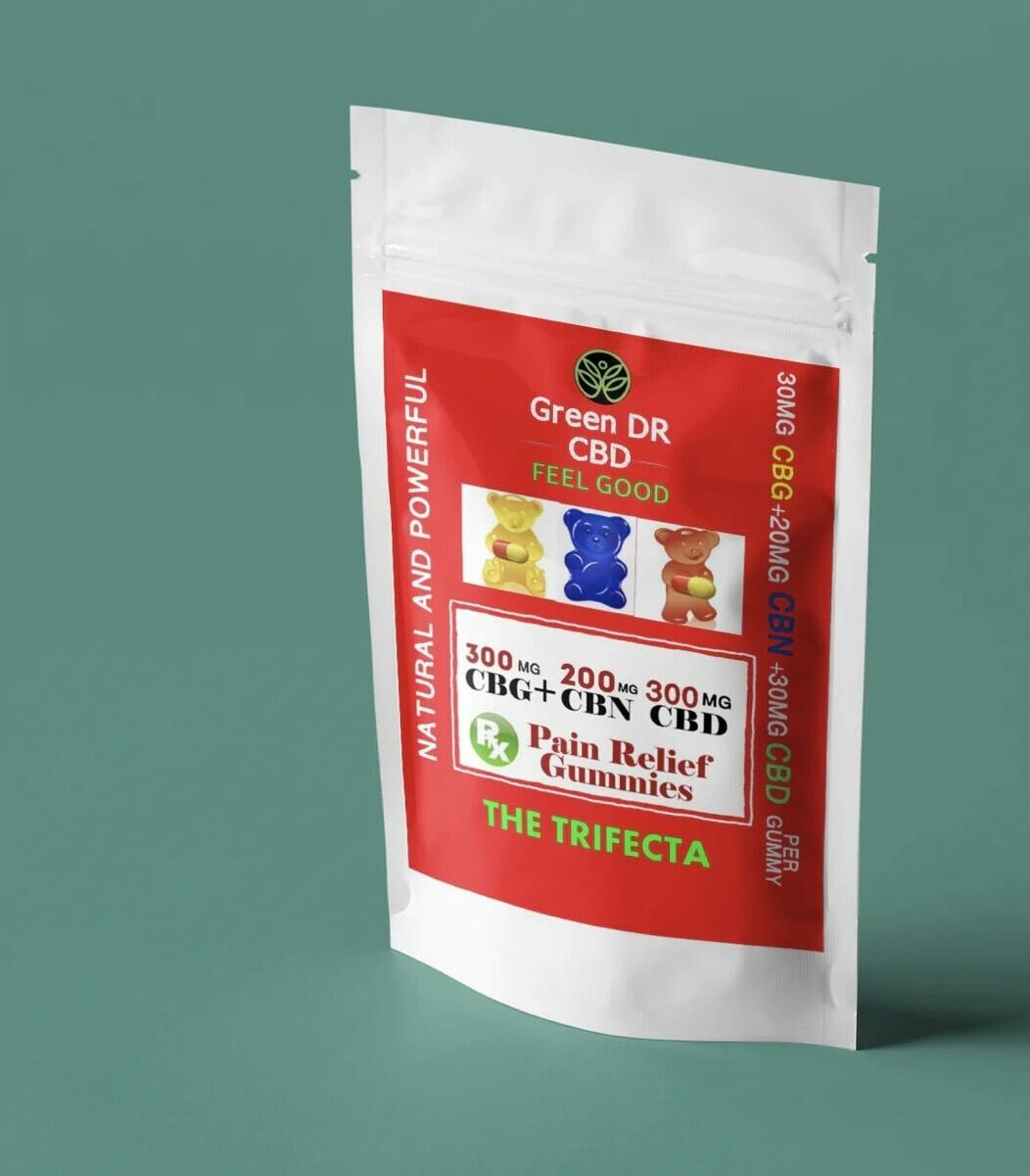 GREEN DR | TRIFECTA | PAIN RELIEF I GUMMIES | 10CT