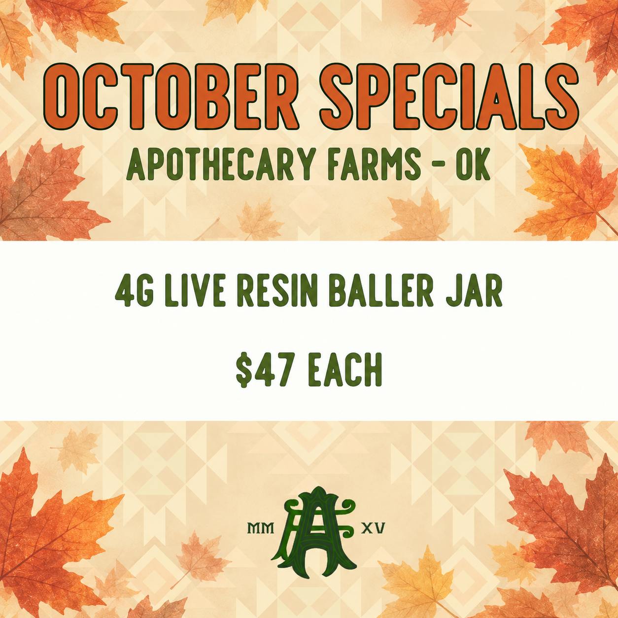 *4G LIVE RESIN JARS $47!*