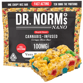 DR NORMS crispy rice bar very berry crunch