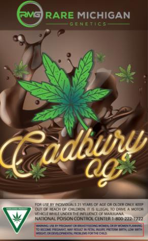 Cadbury OG | RMG | Pre-Roll | 1g by RARE MICHIGAN GENETICS