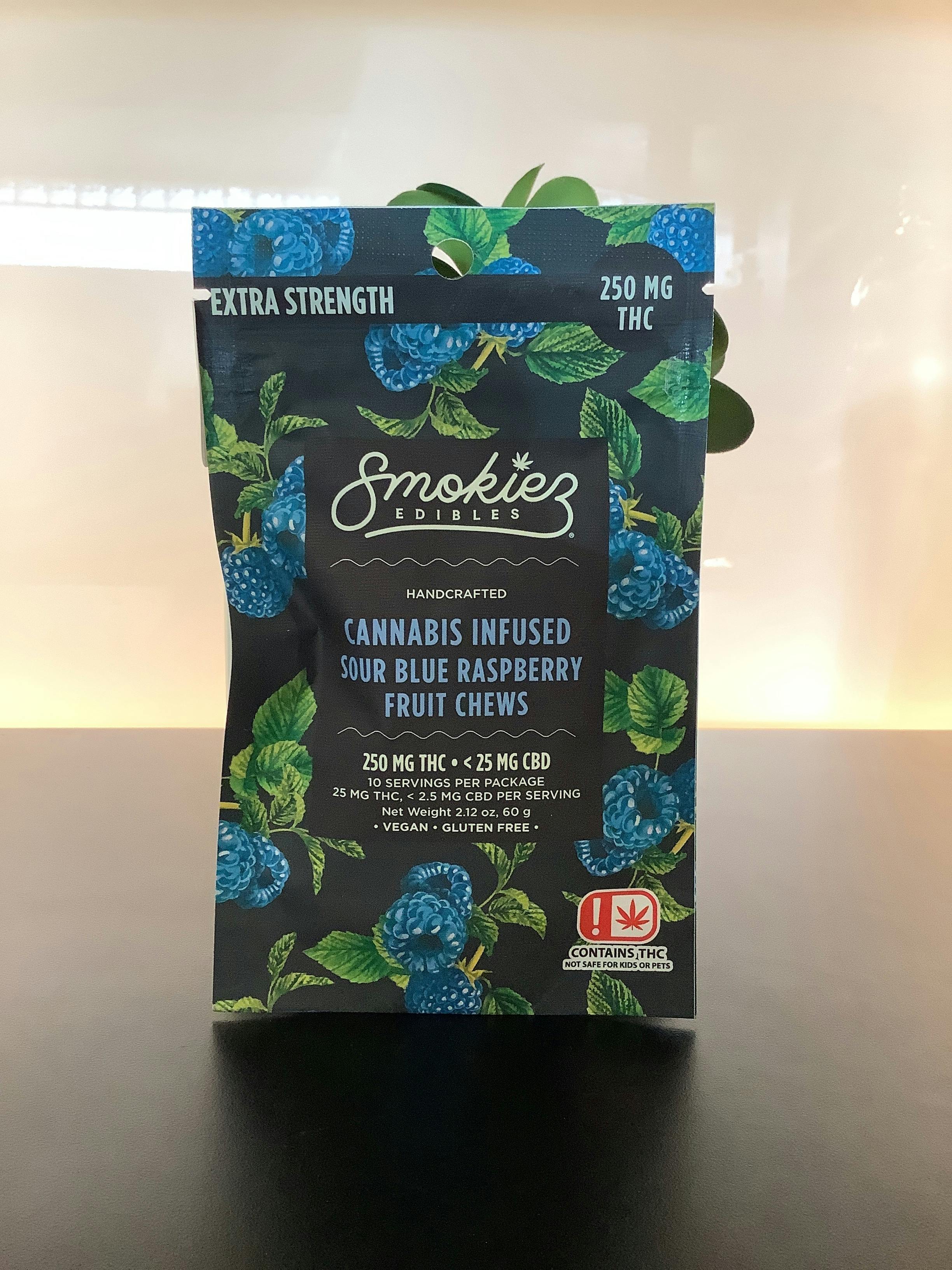 Sour Blue Raspberry Gummies | 250mg | 10ct | 25mg/ea