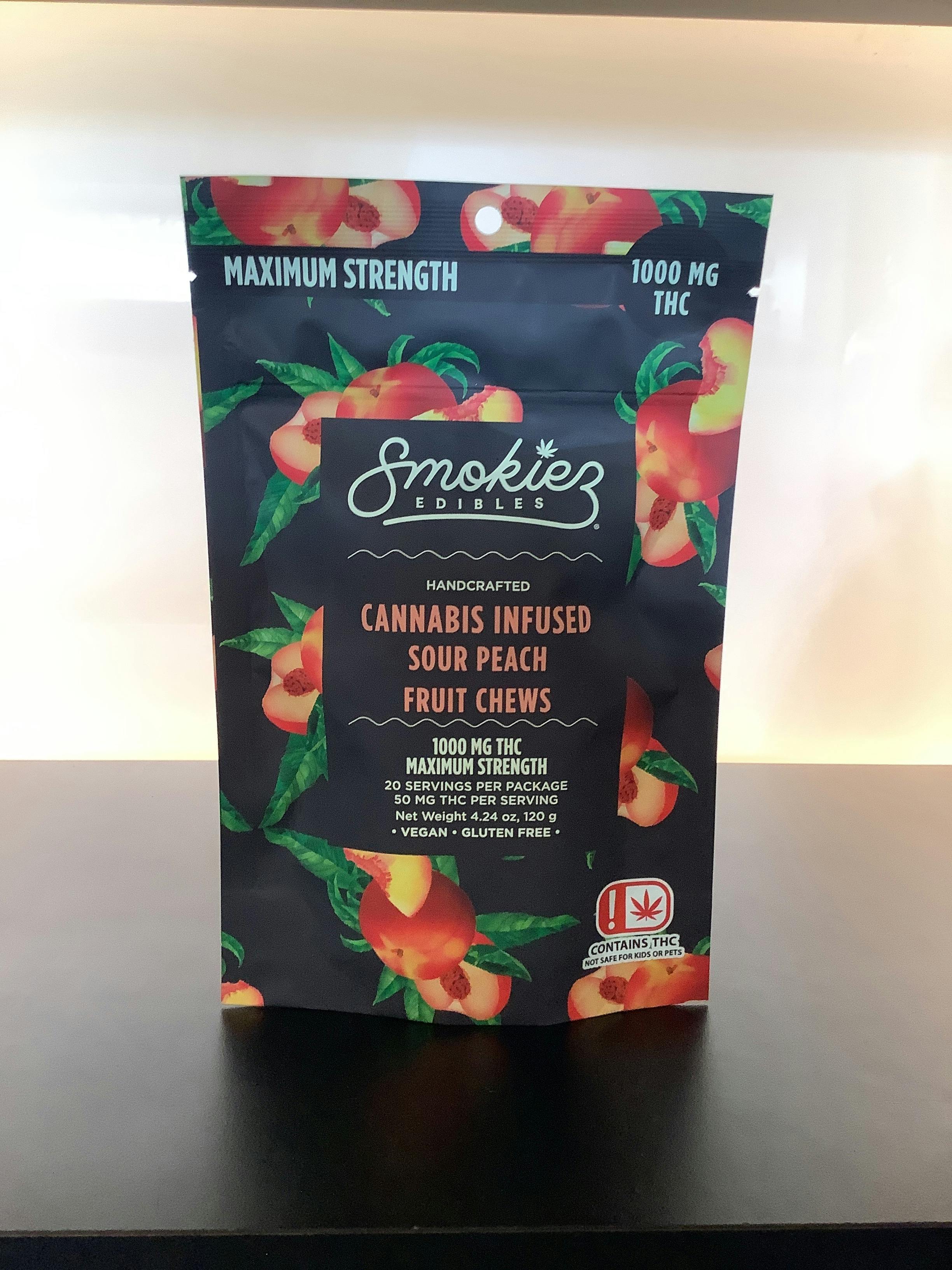 Sour Peach Gummies | 1000mg | 20ct | 50mg/ea