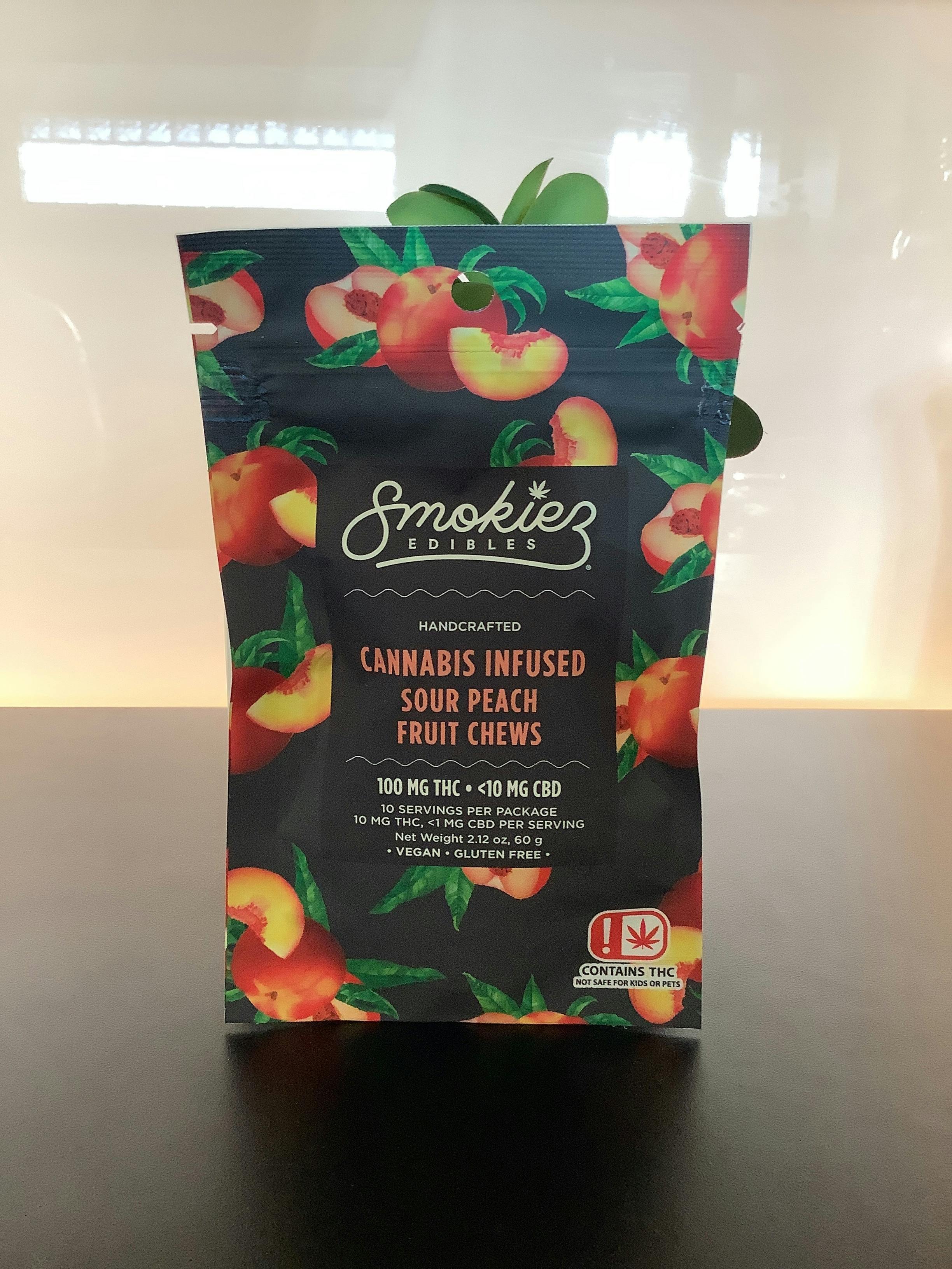 Sour Peach Gummies | 100mg | 10ct | 100mg/ea