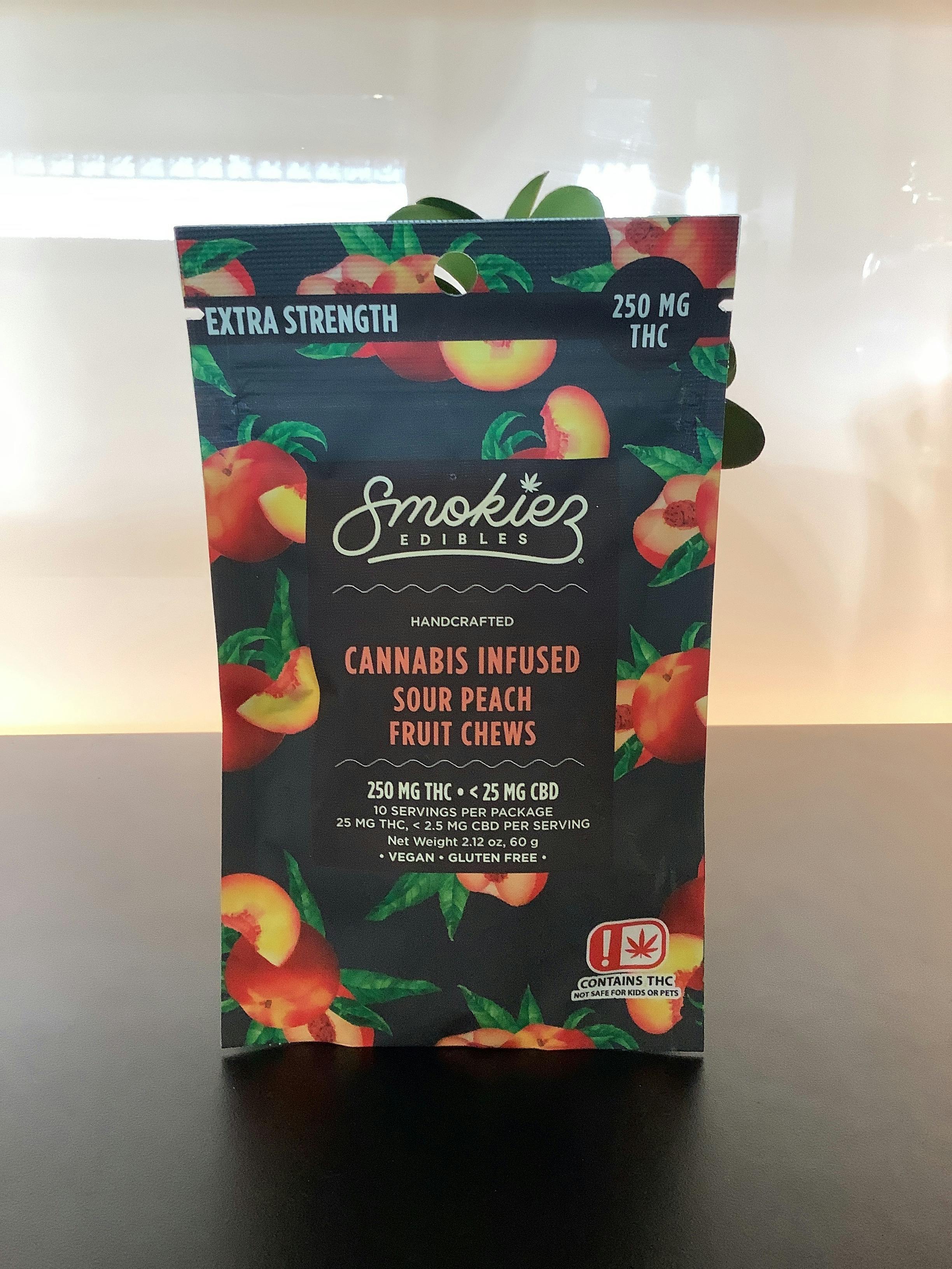 Sour Peach Gummies | 250mg | 10ct | 25mg/ea