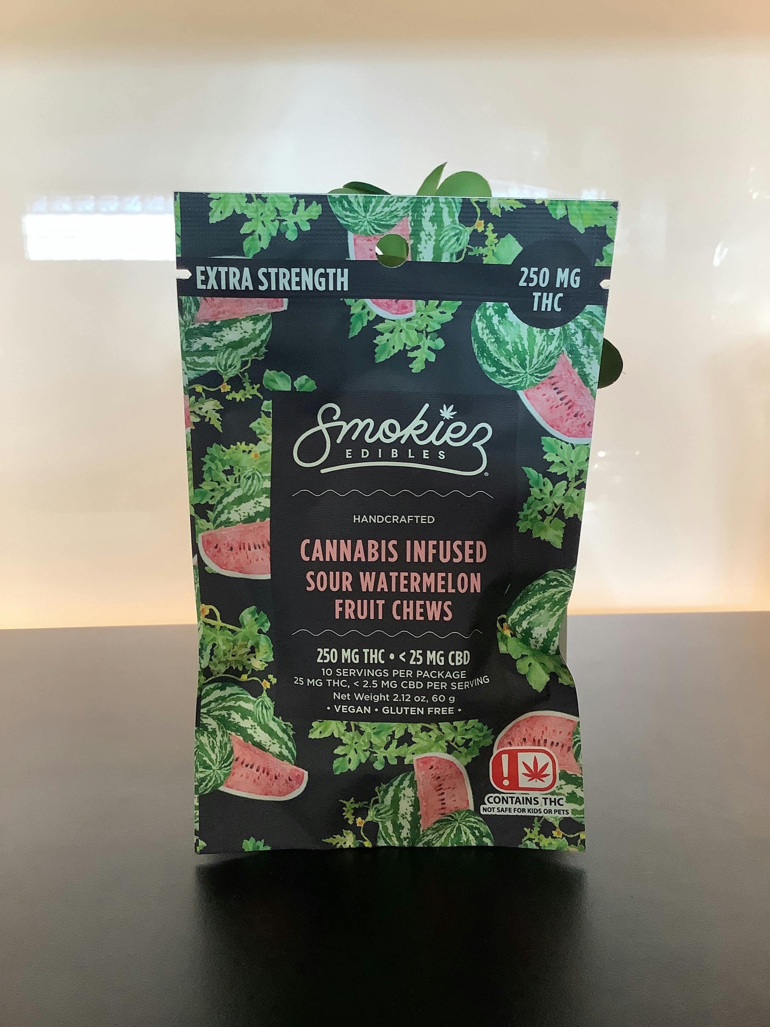 Sour Watermelon Gummies | 250mg | 10ct | 25mg/ea