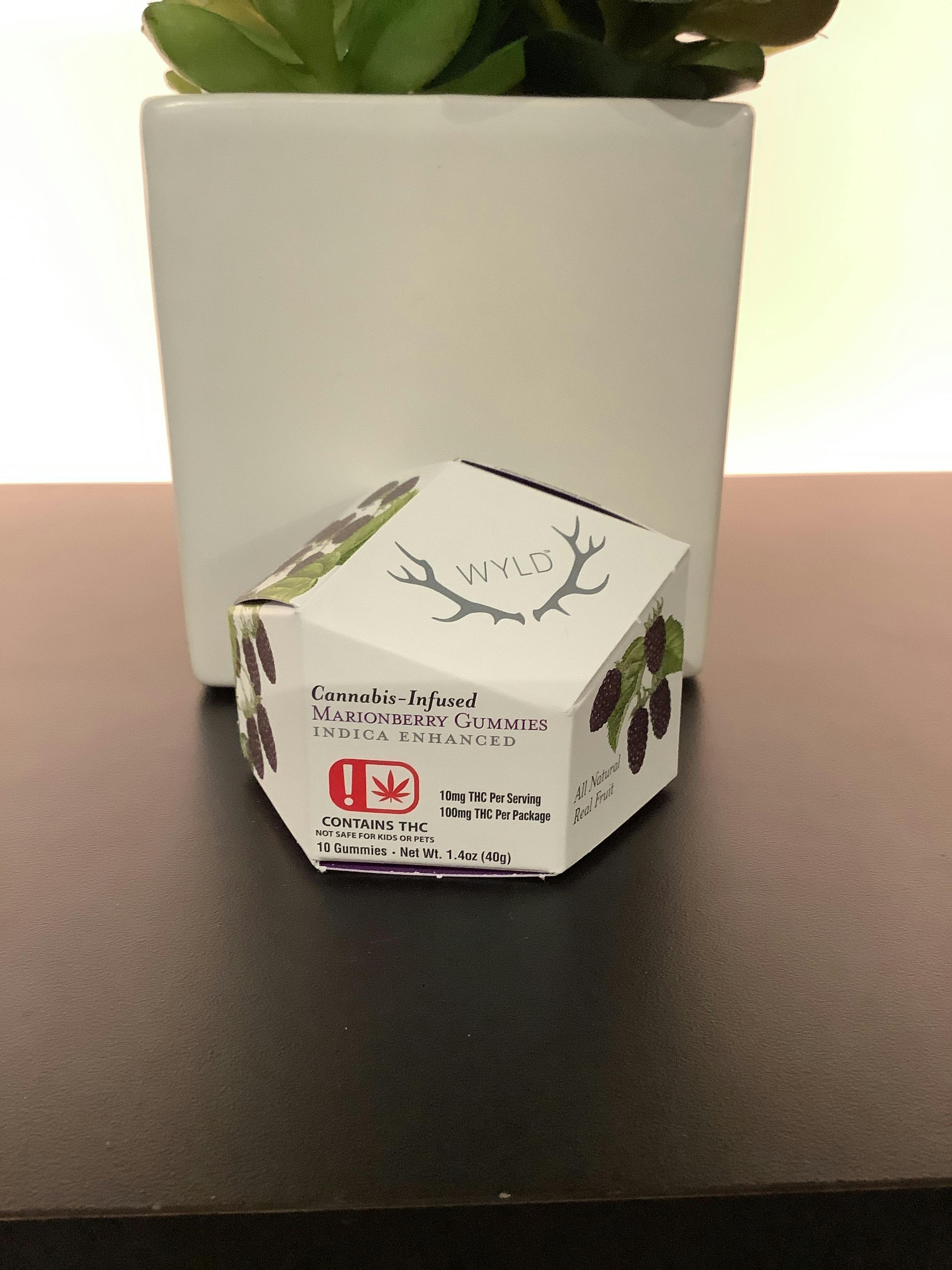 Marionberry Indica Enhanced Gummies | 100mg | 10ct | 10mg/ea