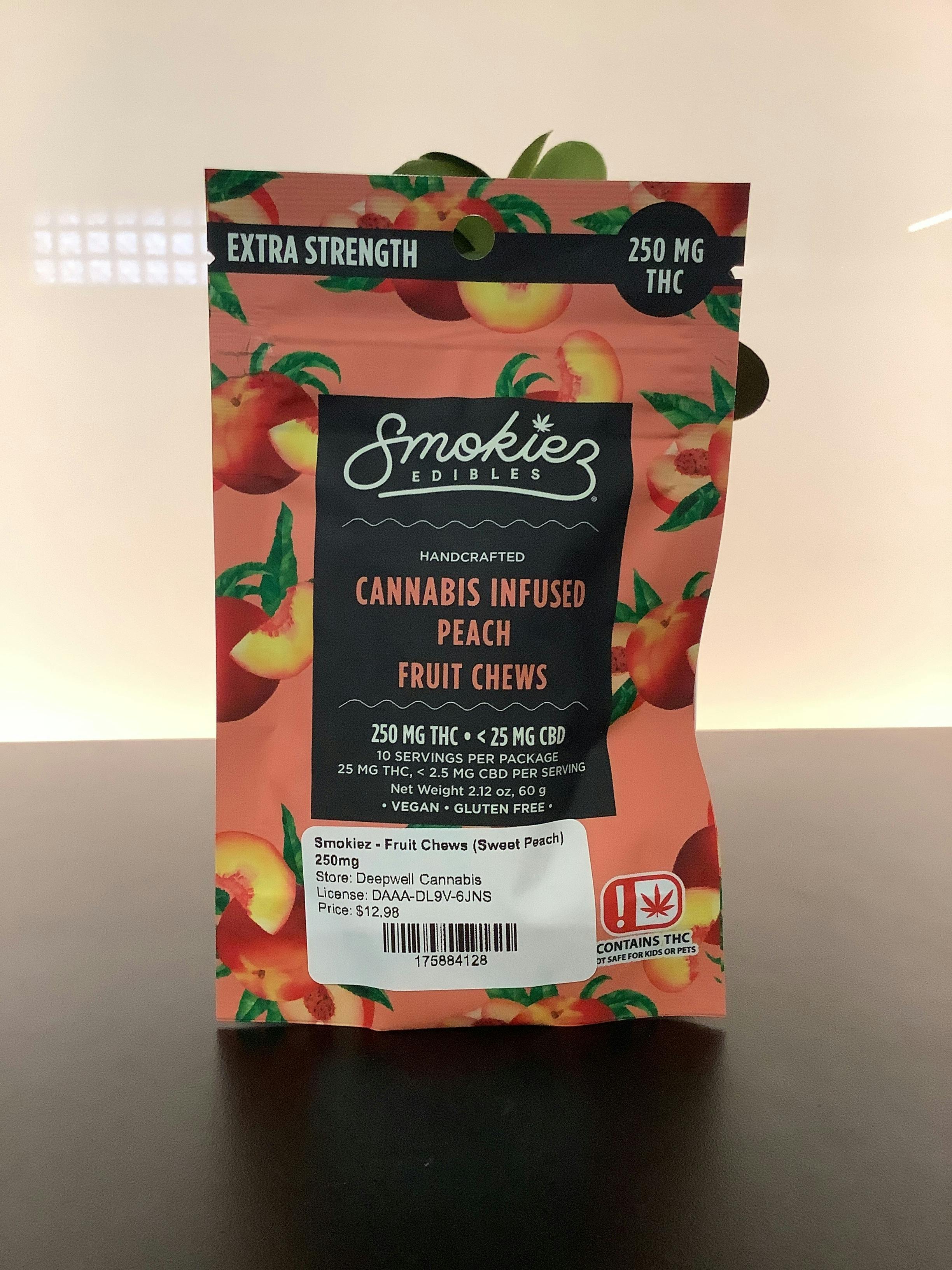 Peach Gummies | 250mg | 10ct | 25mg/ea