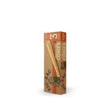 ZIG ZAG | KING SIZE | UNBLEACHED CONES | 3PK