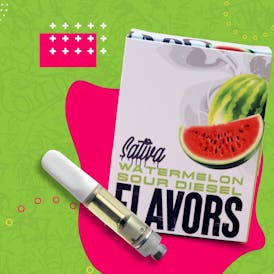 Flavors Watermelon Sour Diesel Cartridge 1g