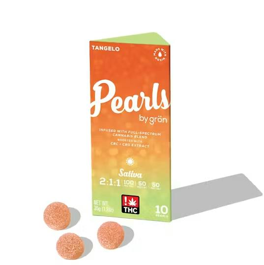 Tangelo Pearls 2:1:1 THC:CBC:CBG Gummies | 100mg | 10ct | 10mg/ea