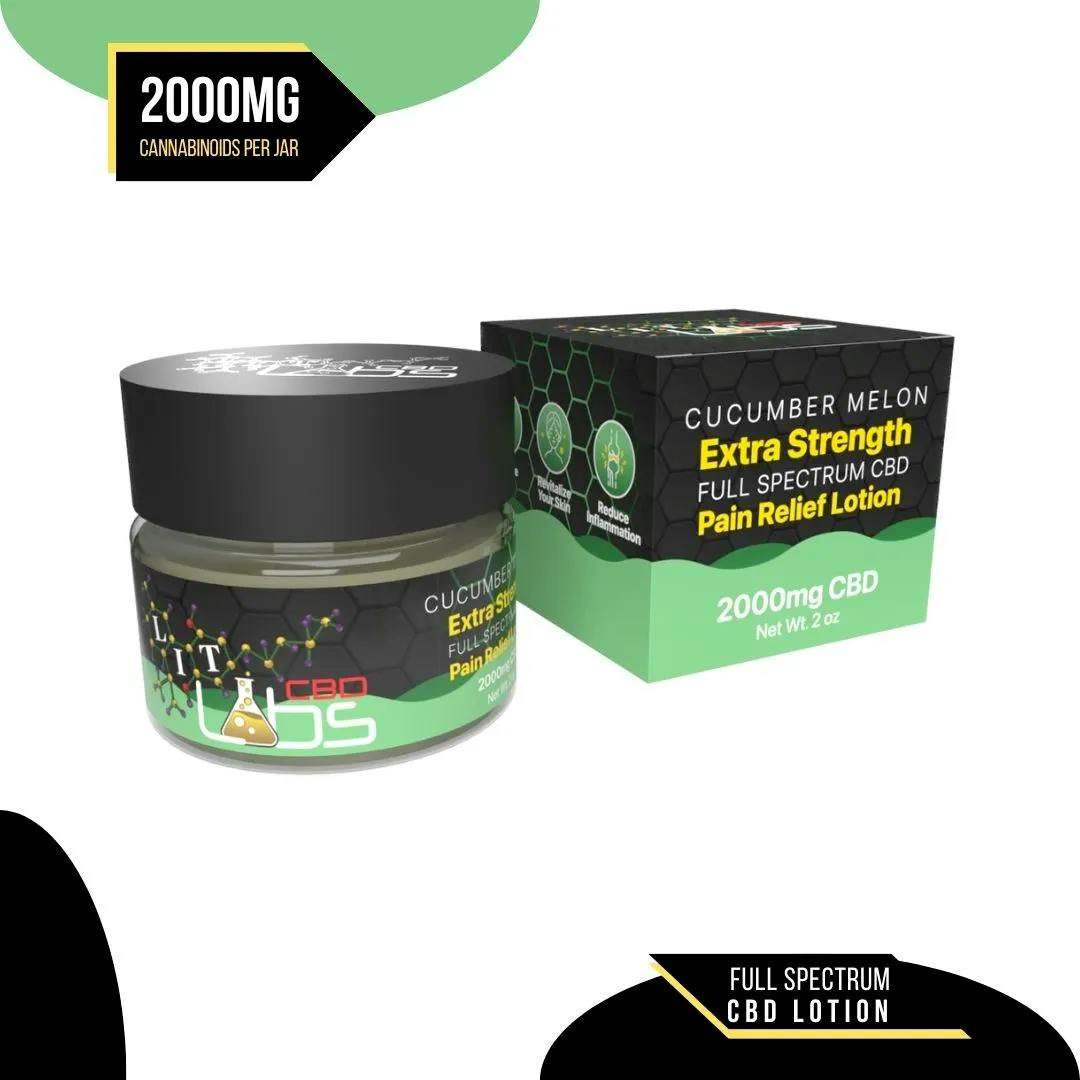 Extra Strength Full Spectrum CBD | Cucumber Melon | Lotion | 2,000mg CBD