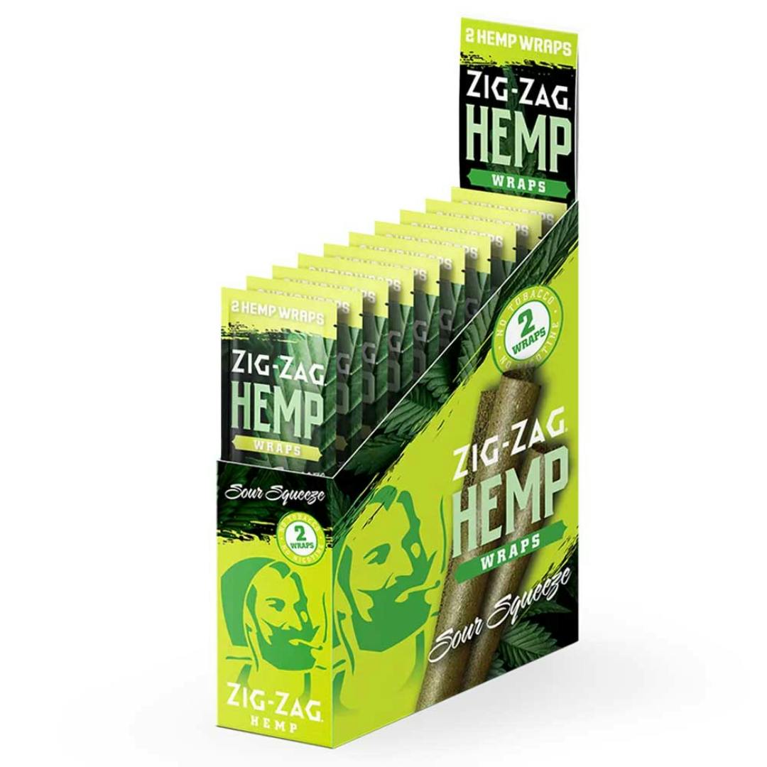 Zig Zag Hemp Wraps - Sour Squeeze