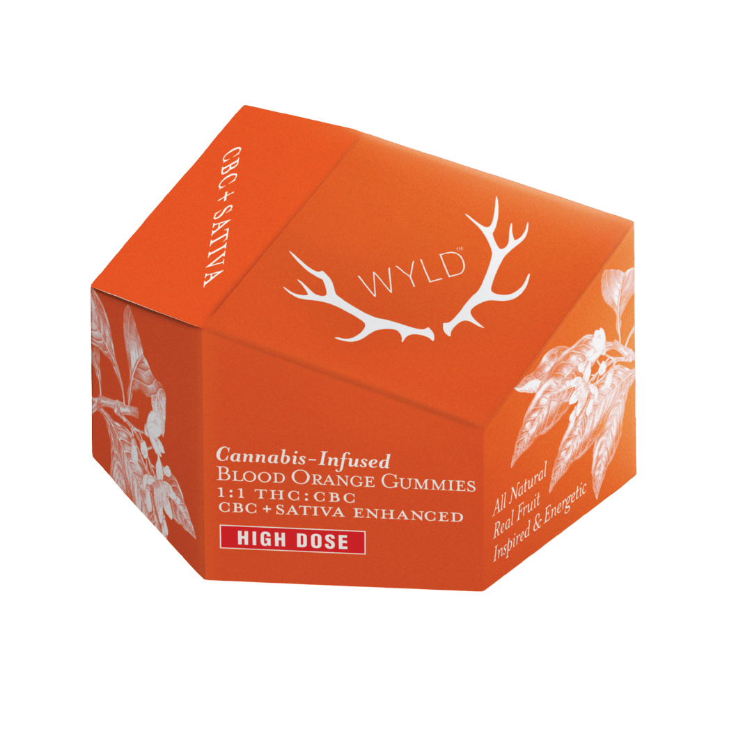 Blood Orange 1:1 THC:CBC Sativa Enhanced Gummies | 200mg | 10ct | 20mg/ea