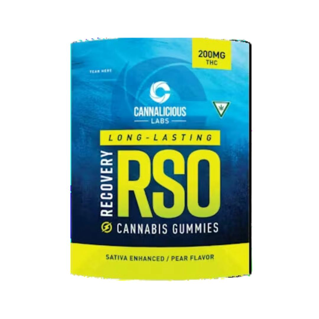 RSO | Recovery Pear Gummies | 200mg | 10ct | 20mg/ea by Cannalicious Labs