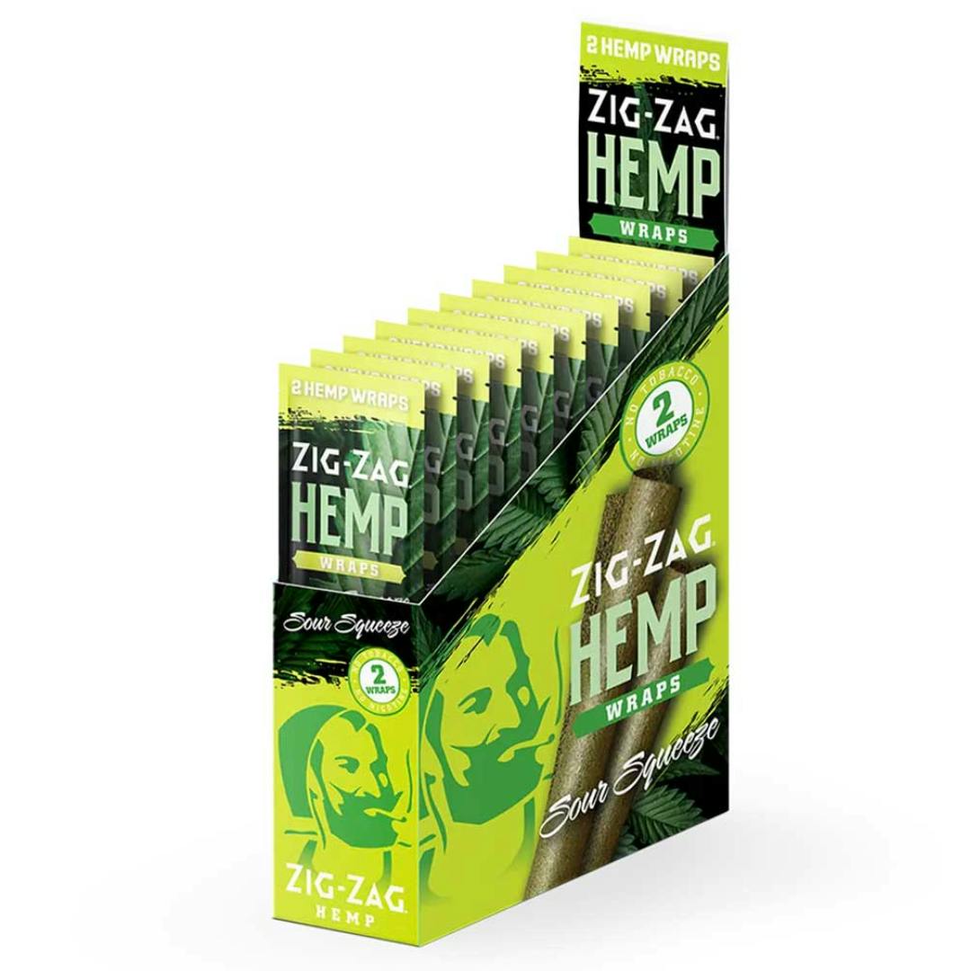 Zig Zag Hemp Wraps - Sour Squeeze