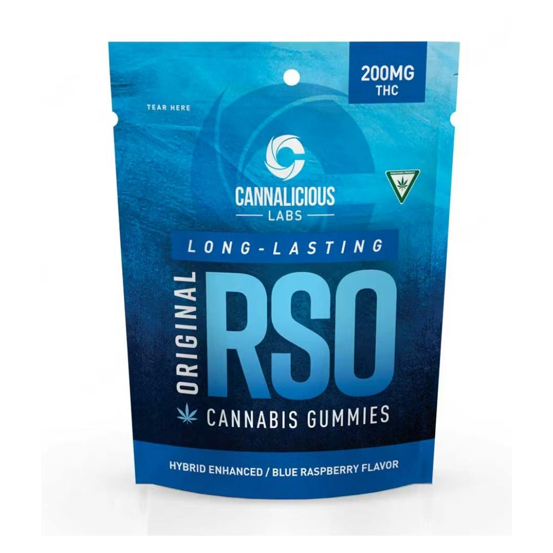 RSO | Blue Raspberry Gummies | 200mg | 10ct | 20mg/ea by Cannalicious Labs