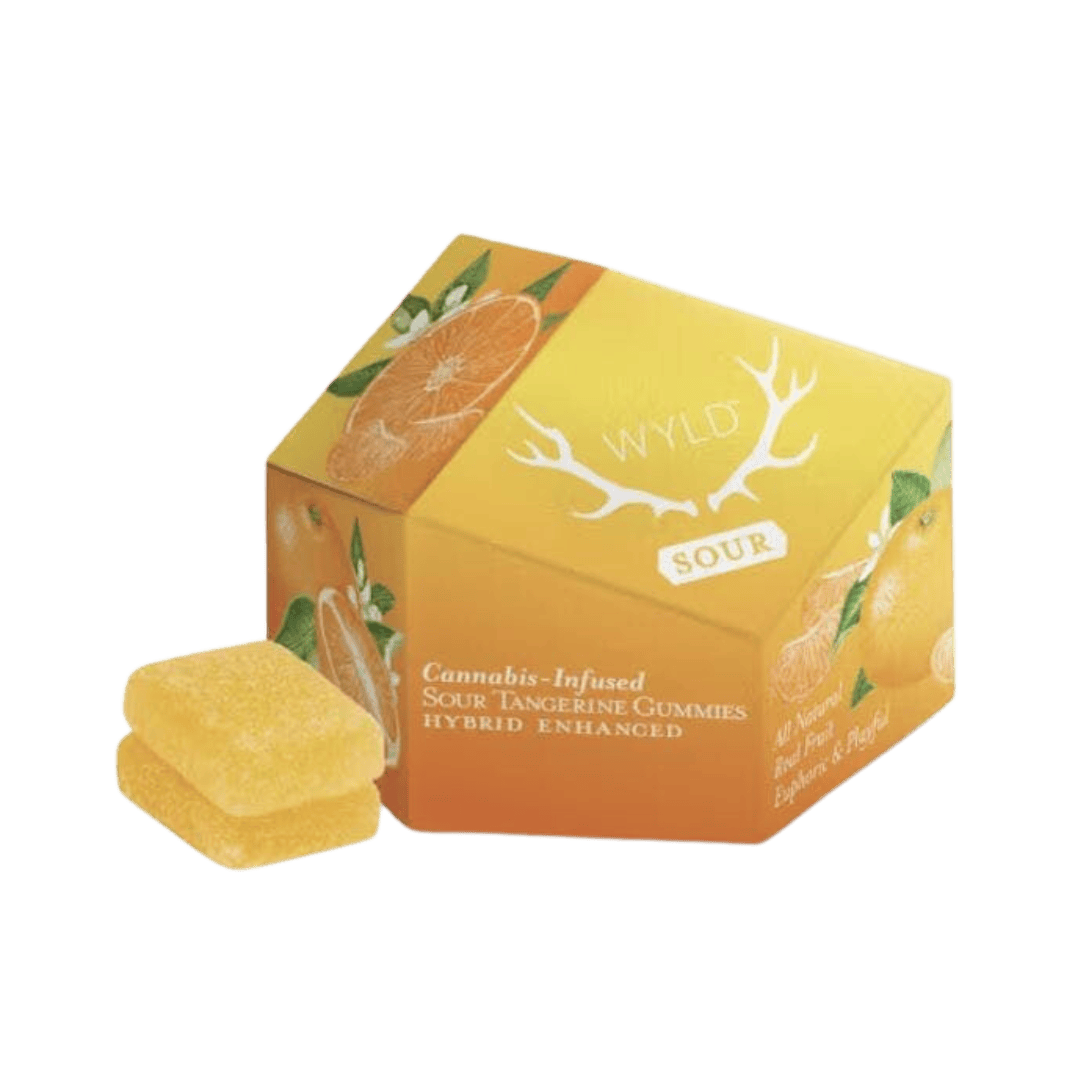 Sour Tangerine Hybrid Enhanced Gummies | 200mg | 10ct | 20mg/ea by Wyld