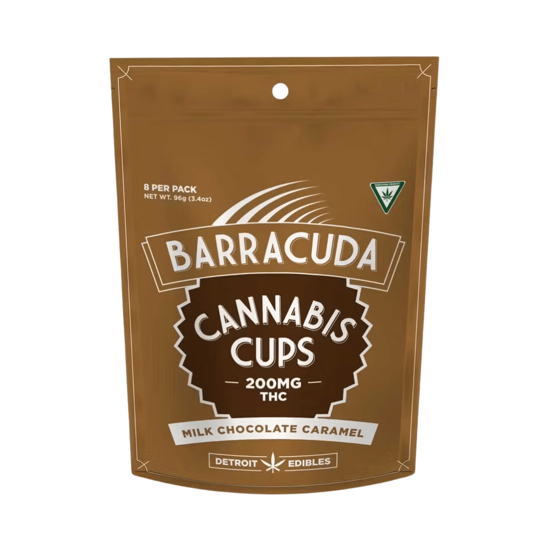 Barracuda Cups | Caramel Milk Chocolate | 200mg | 8ct | 25mg/ea