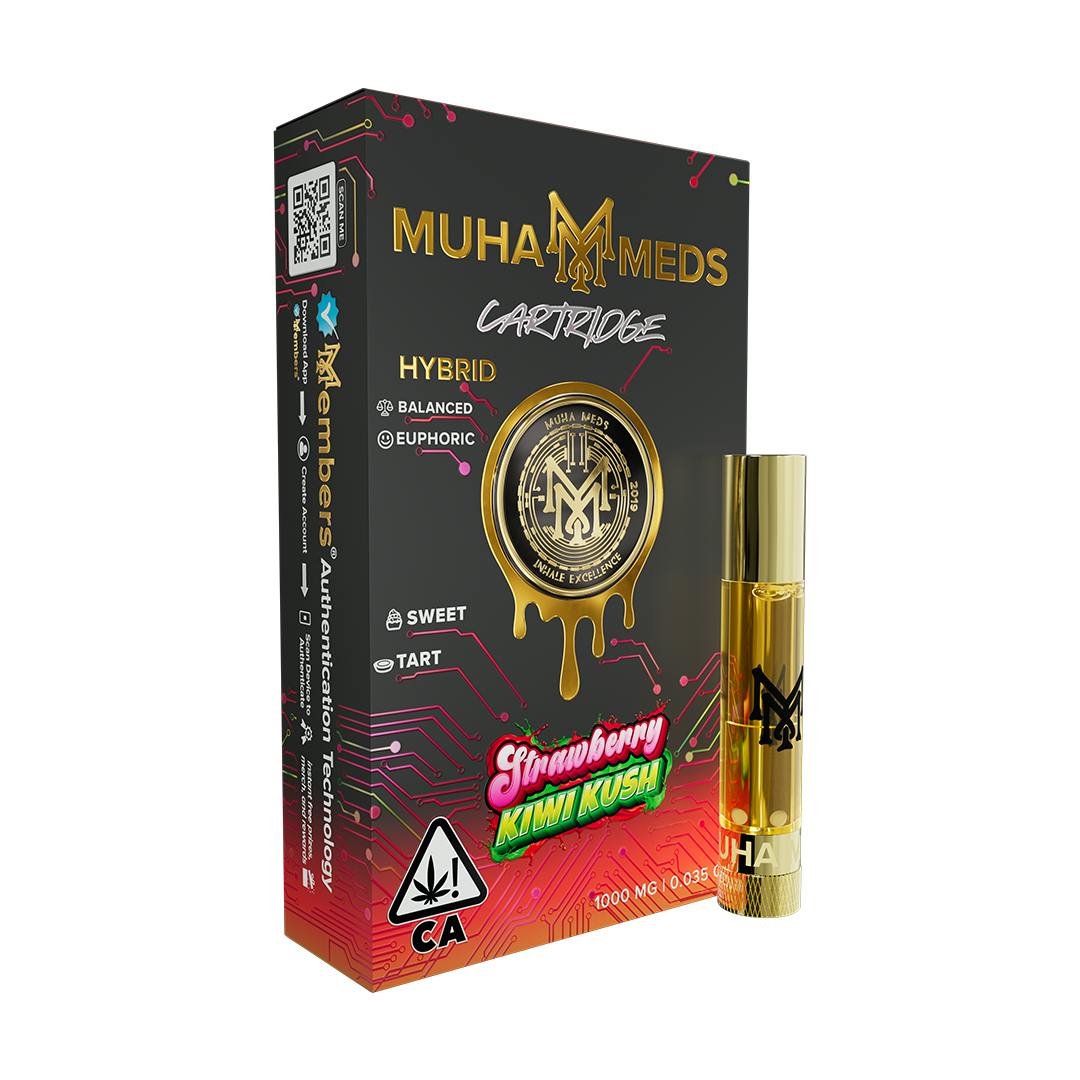 Muha Meds | Strawberry Kiwi Kush | Cartridge | 1g by Muha Meds