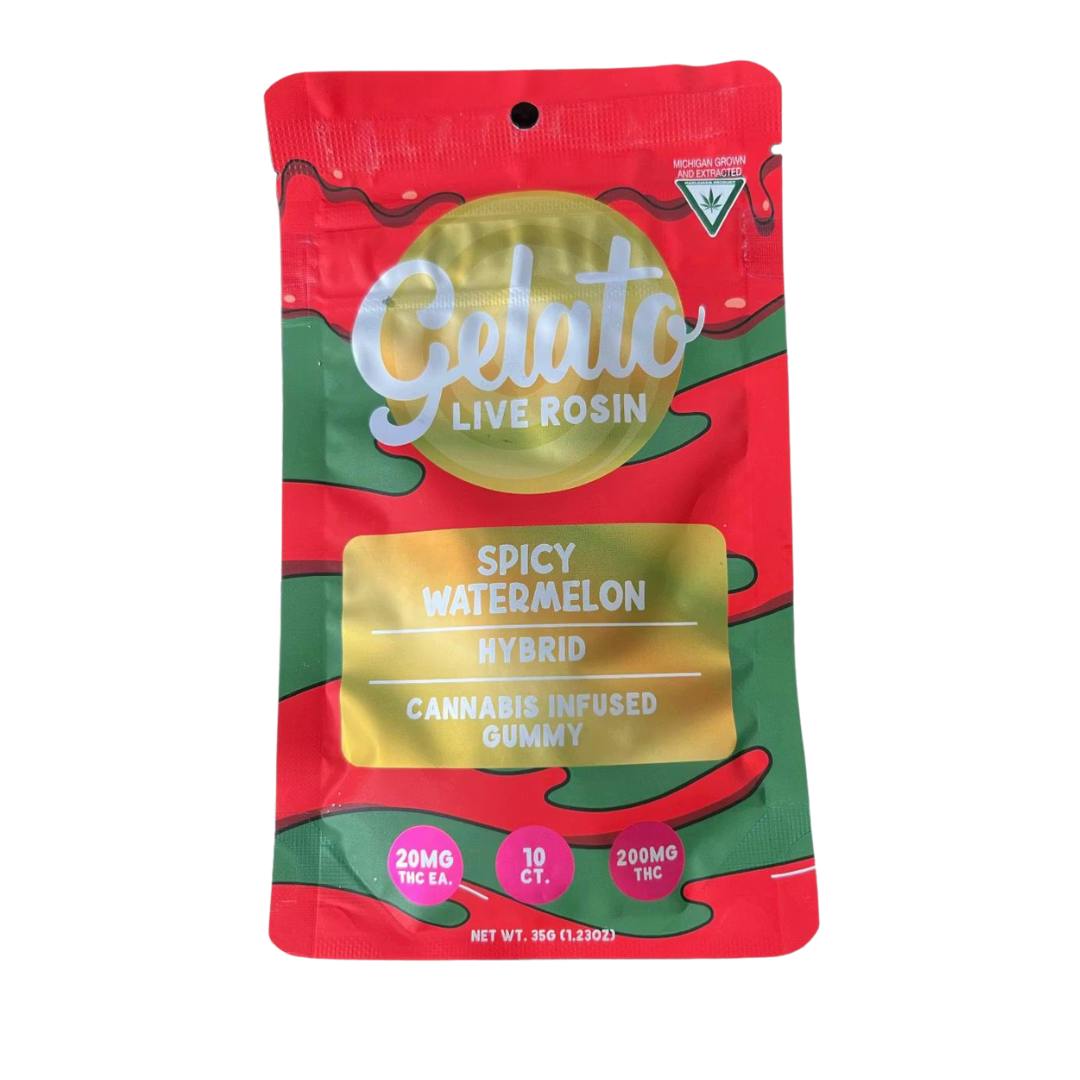Gelato | Spicy Watermelon Gummies | 200mg | 20pk | 10mg/ea by Gelato