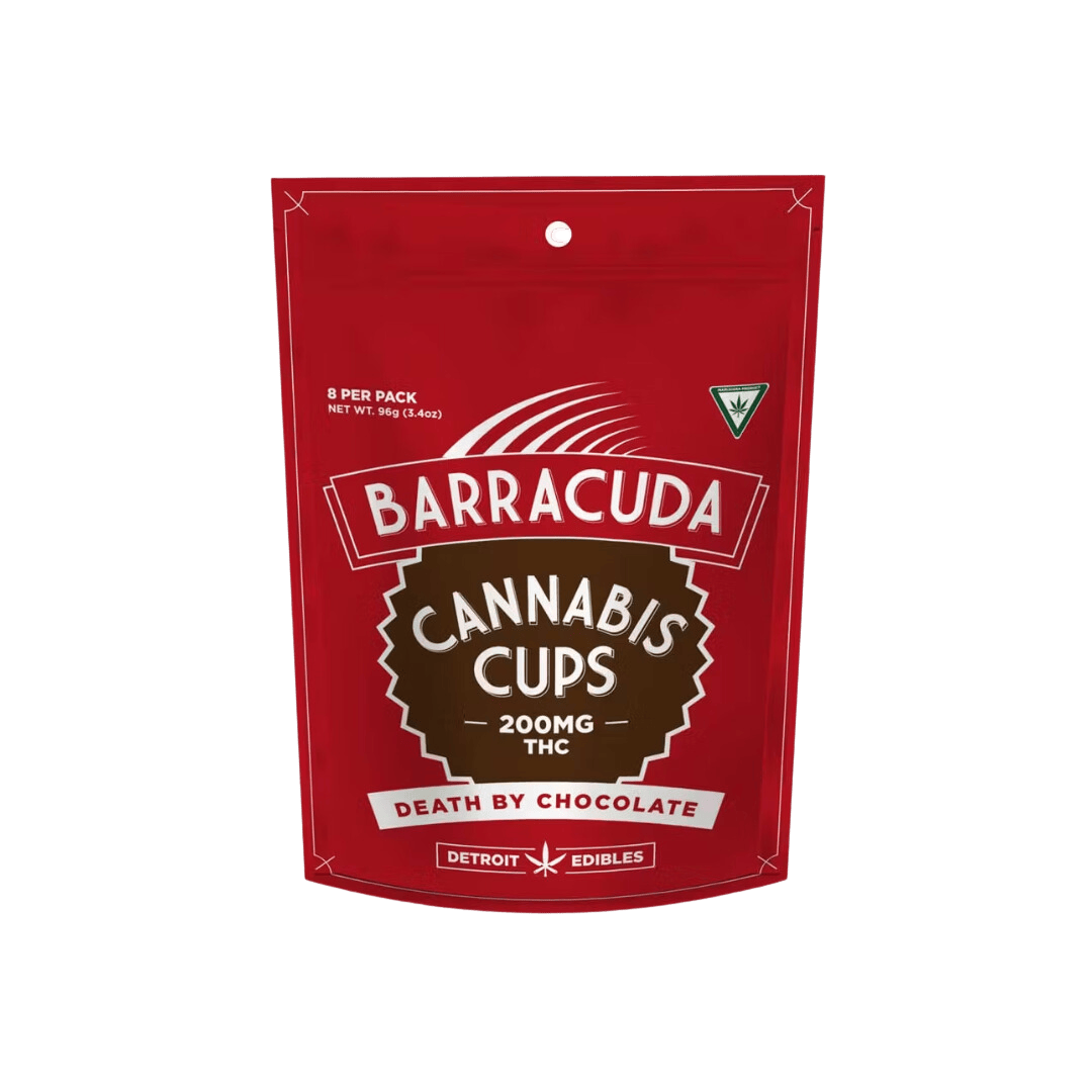 Barracuda Cups - Death by Chocolate - 200mg THC by Detroit Edibles