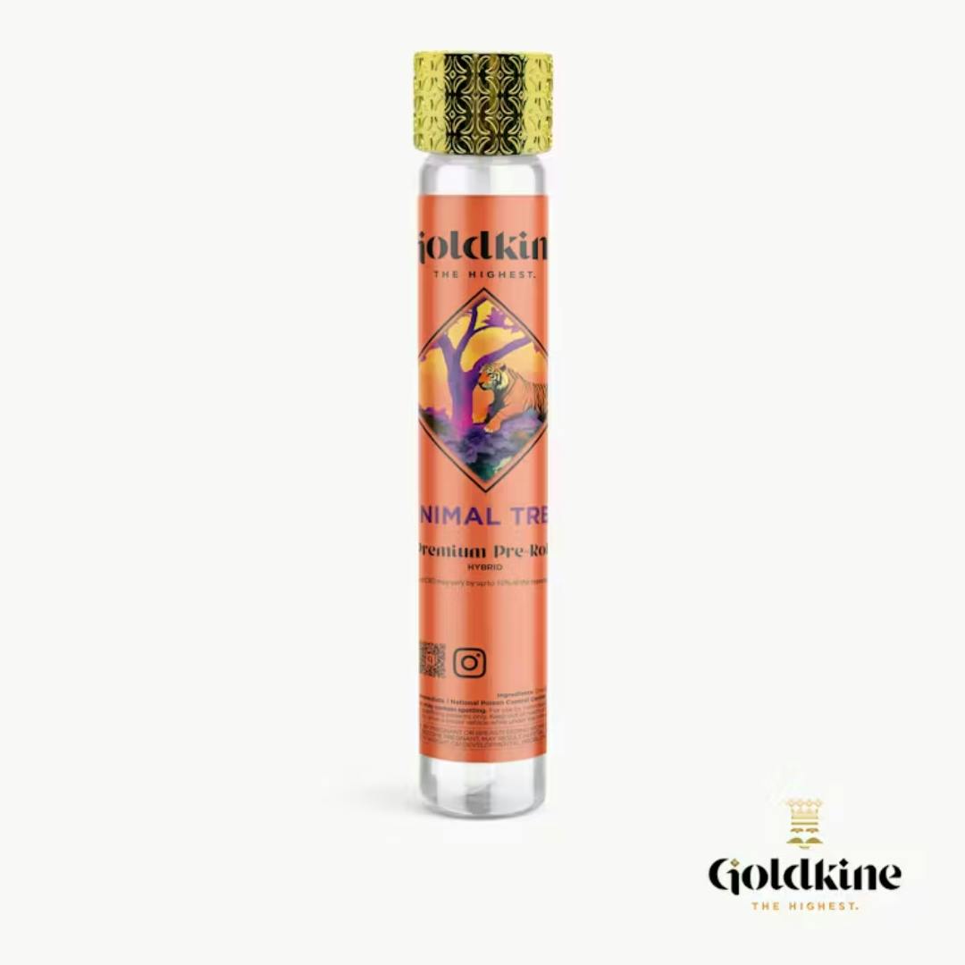 Goldkine Bubble Hash Infused Pre Roll 1G | Animal Tree