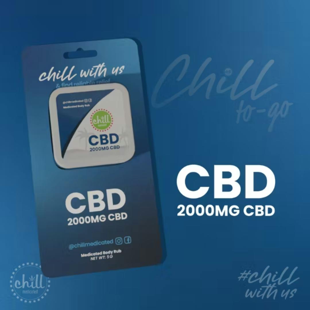 Chill Medicated - CBD To-Go Body Rub - 2000mg CBD