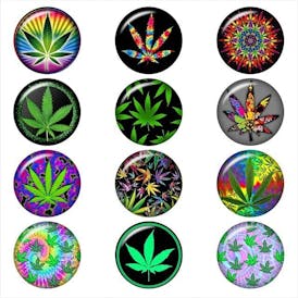 Assorted Marijuana Button