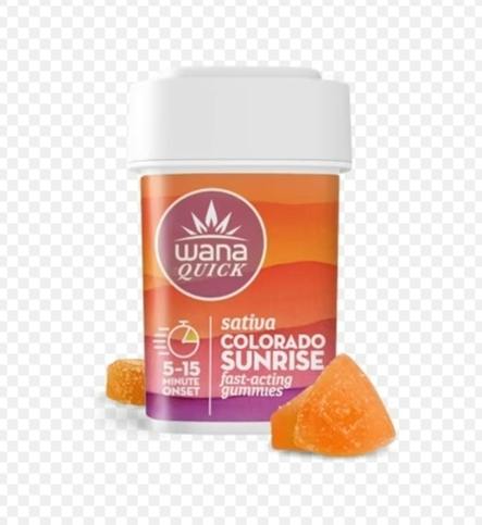 Wana- Quick Colorado Sunrise (S) Gummies 100 mg THC
