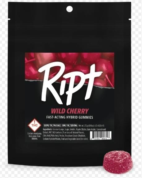 Ript - Wild Cherry Gummies 100mg 10pk