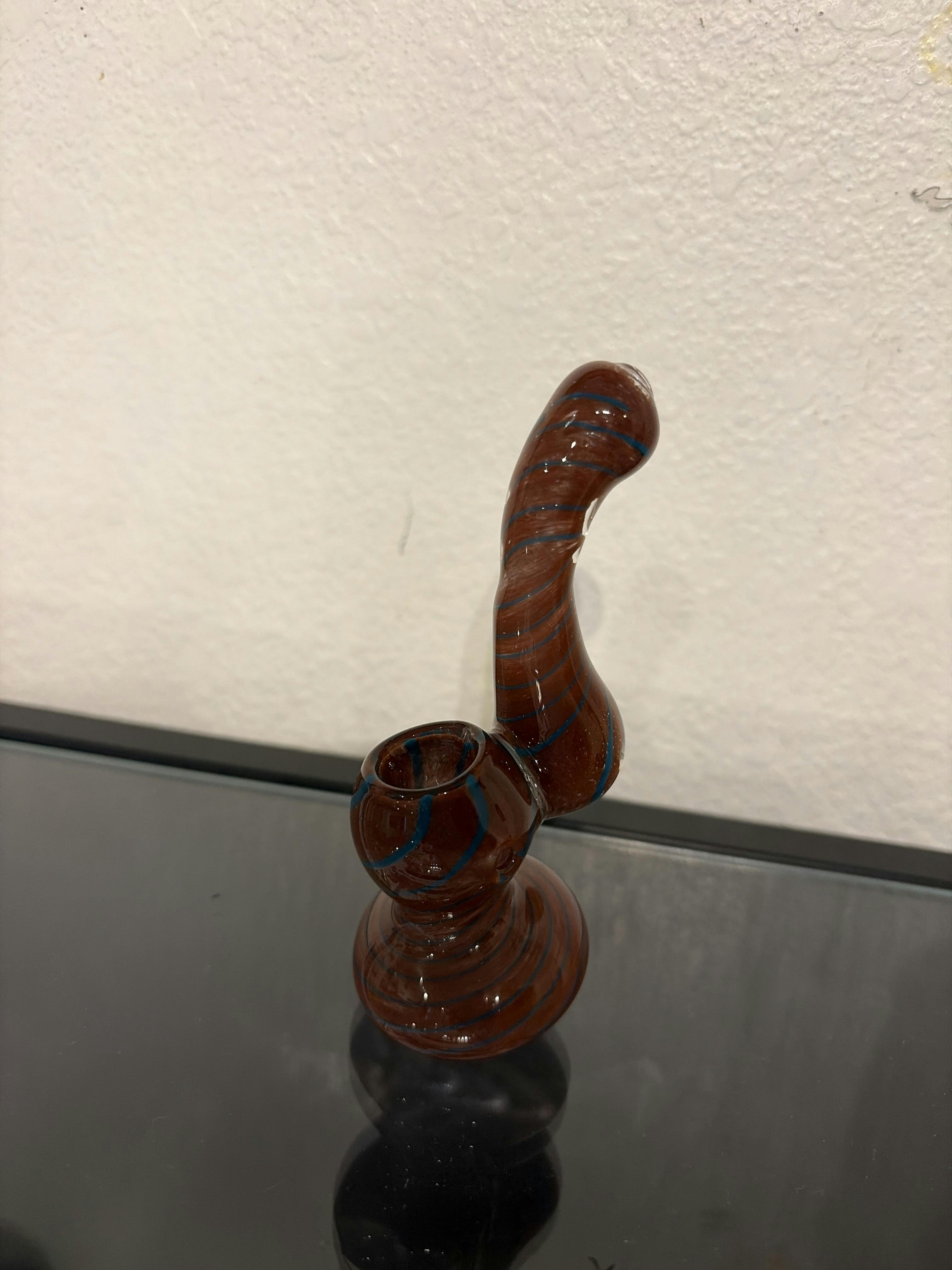 Brown Spiral Sherlock Bubbler