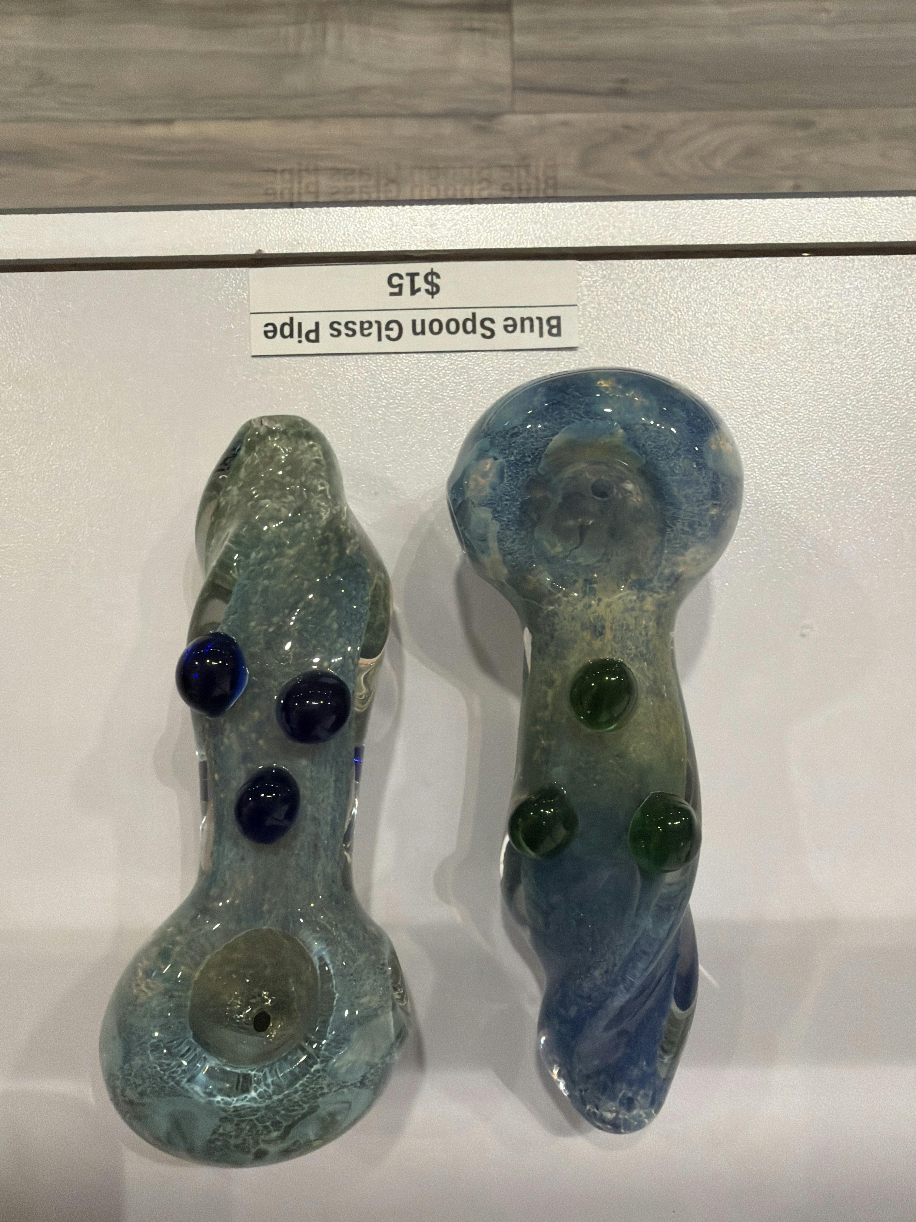 Blue Spoon Glass Pipe