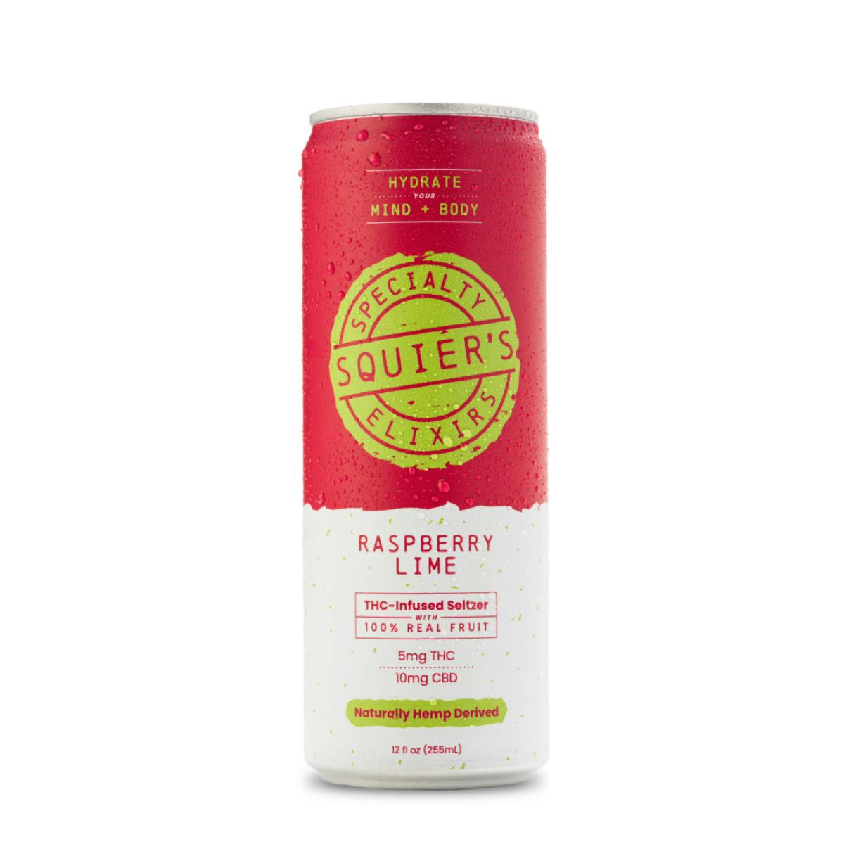 Raspberry Lime - 5mg THC / 10mg CBD - Seltzer by Squier's Specialty Edibles