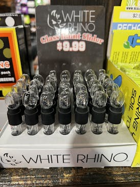 Glass Blunt Slider | White Rhino