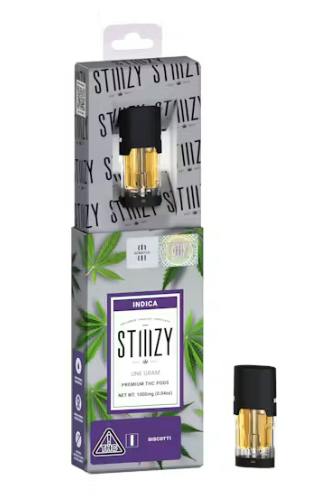 Vape Cartridge - BISCOTTI 1G Original THC Pod - STIIIZY by STIIIZY