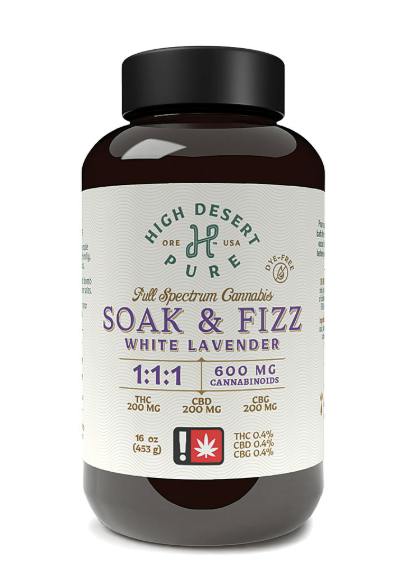 High Desert Pure White Lavender Soak & Fizz 1:1 400 mg