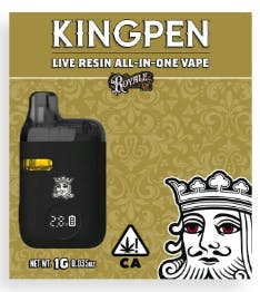 Kingpen Royale Sherbanger Hybrid Live Resin AIO Vape 1g