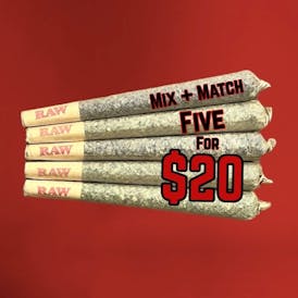 Mix & Match Pre-Rolls 5 for $20