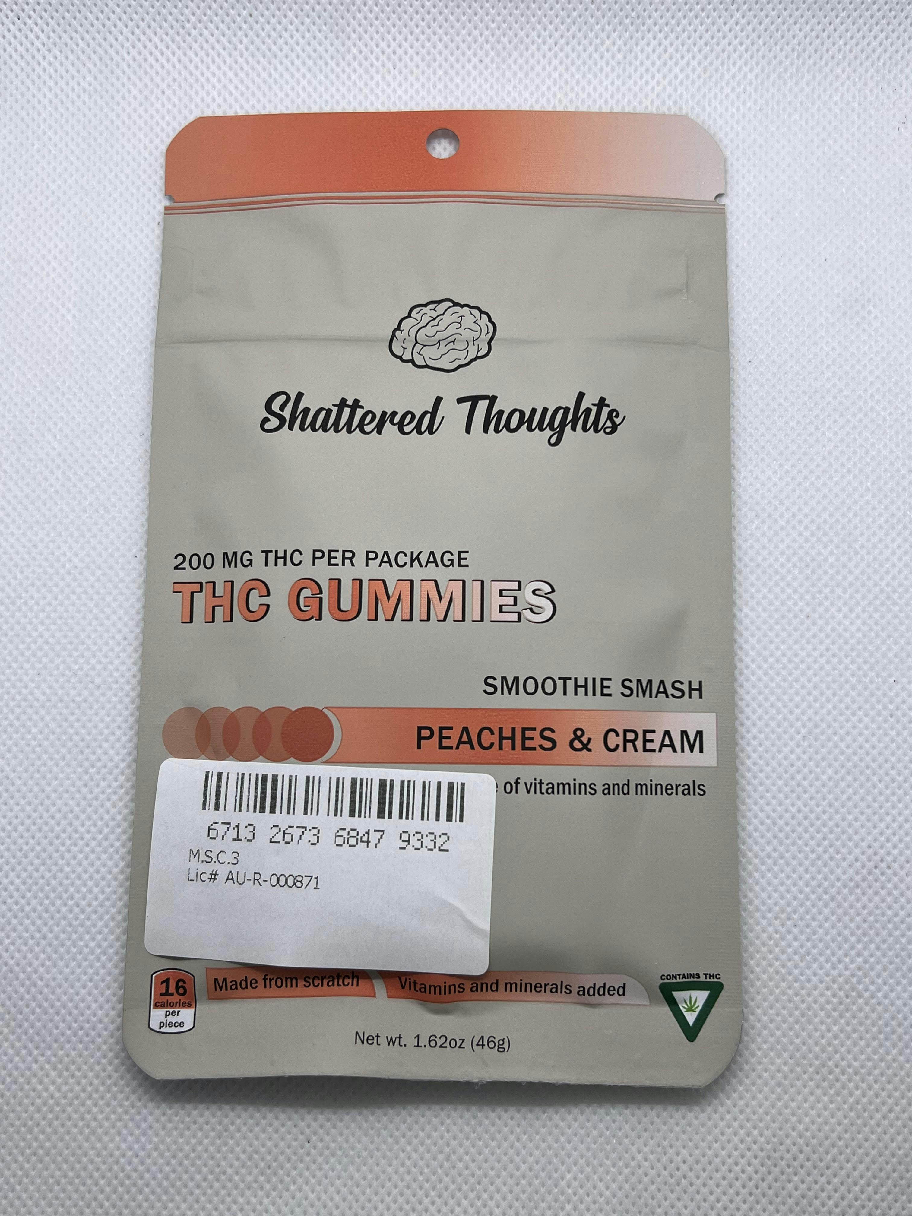 Shattered Thoughts - Peaches & Cream Gummies