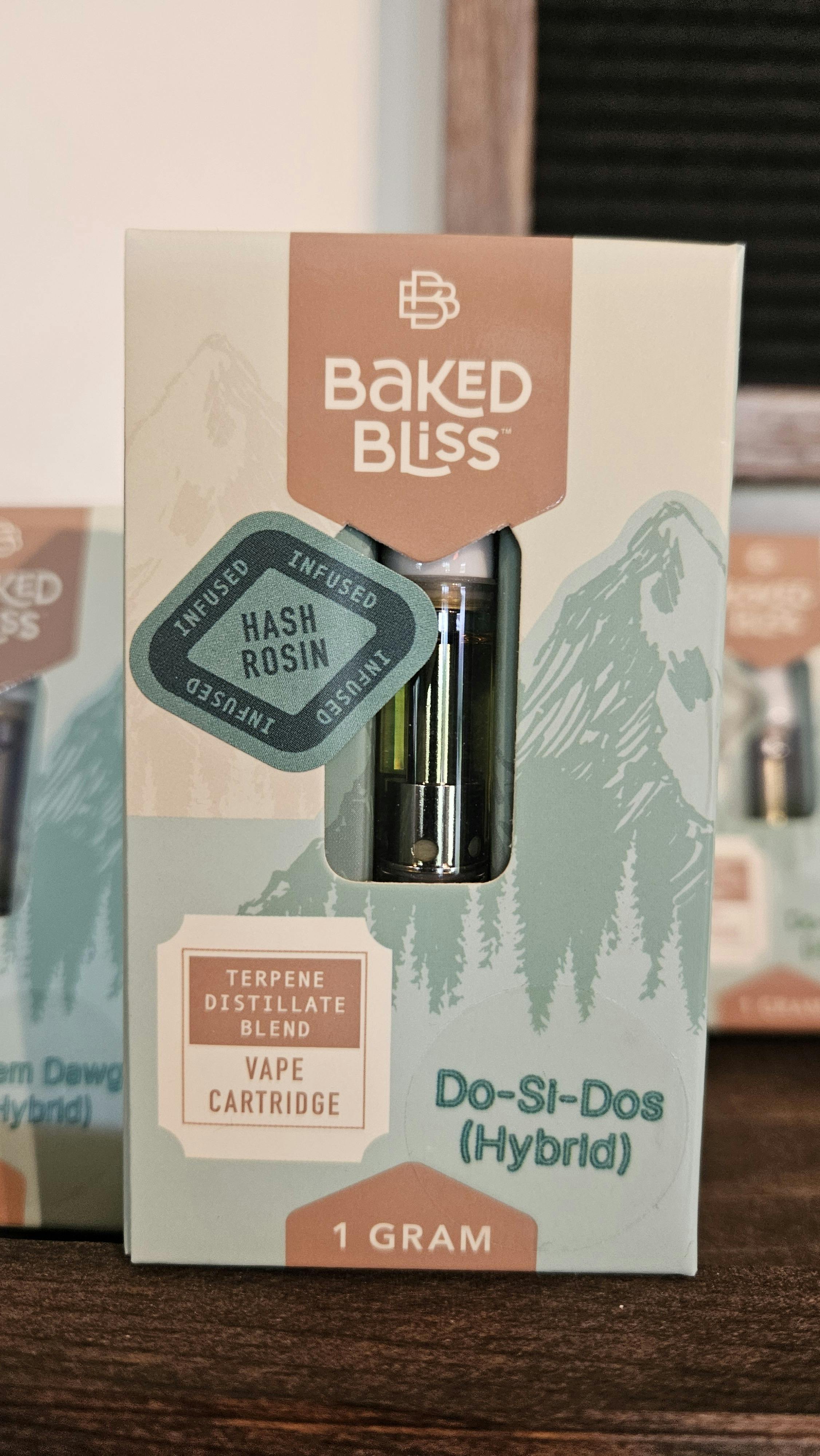 Baked Bliss Do-Si-Dos 1g Hash Rosin/Distillate Cartridge