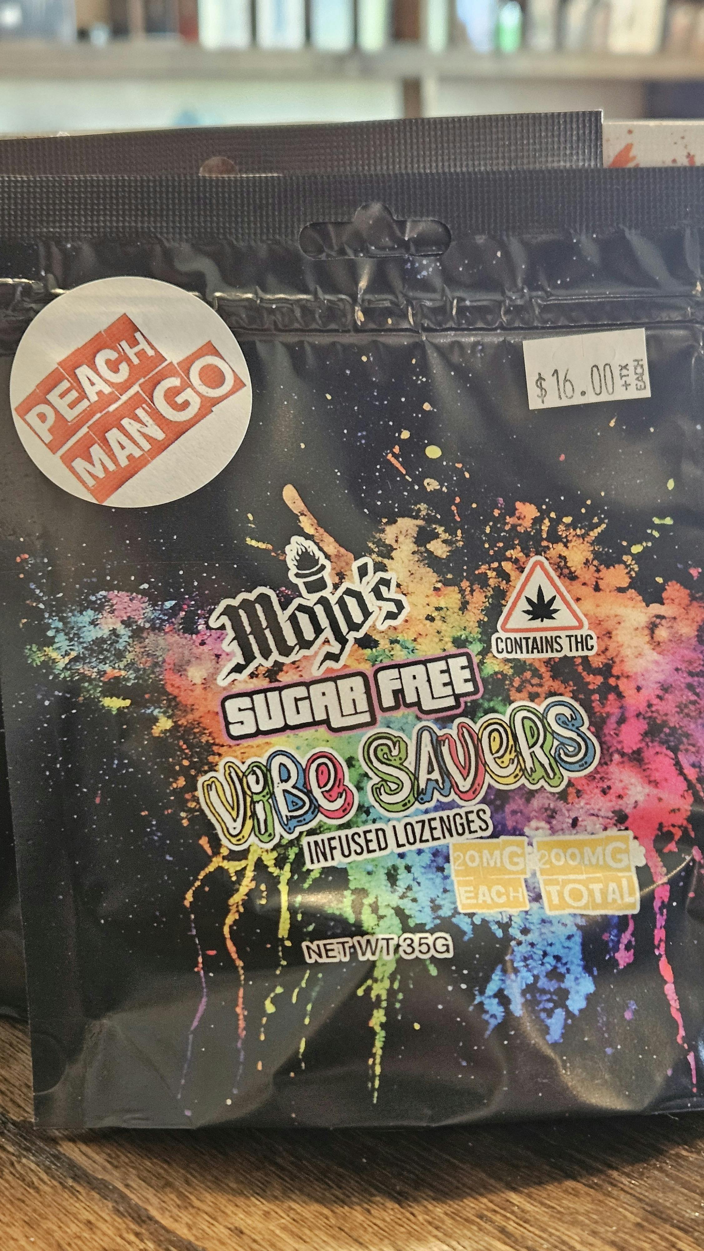 200mg Peach Mango - SUGAR FREE - Lozenge VibeSavers