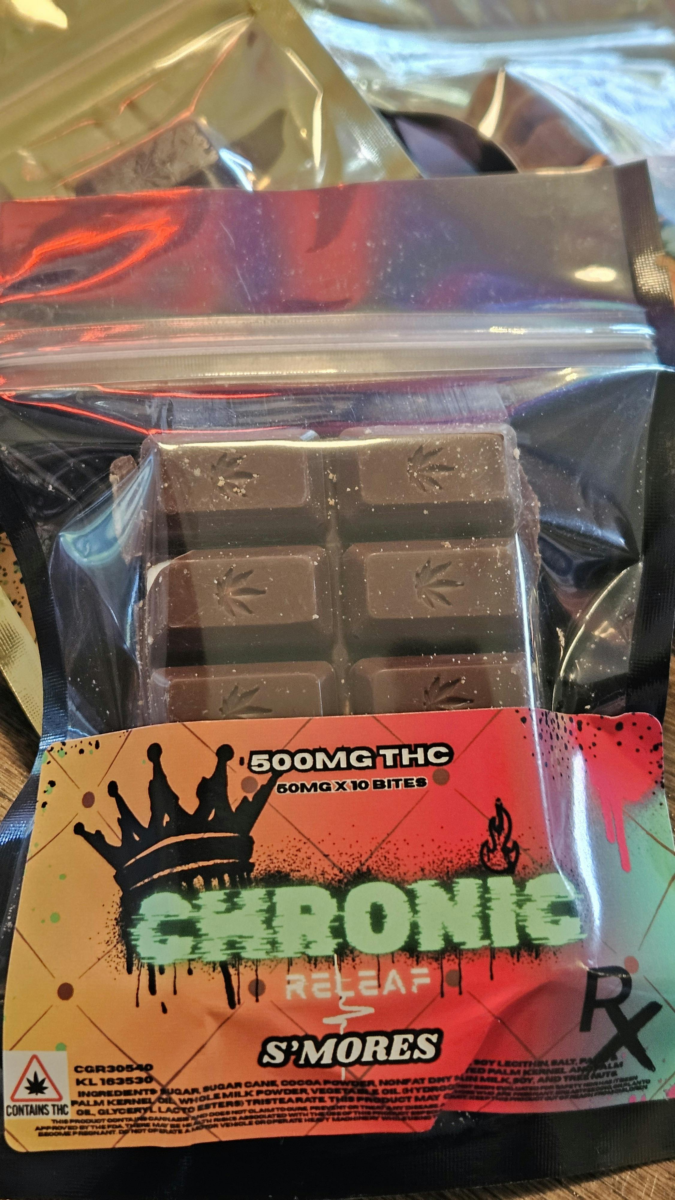 500mg S'Mores Chocolate Bar