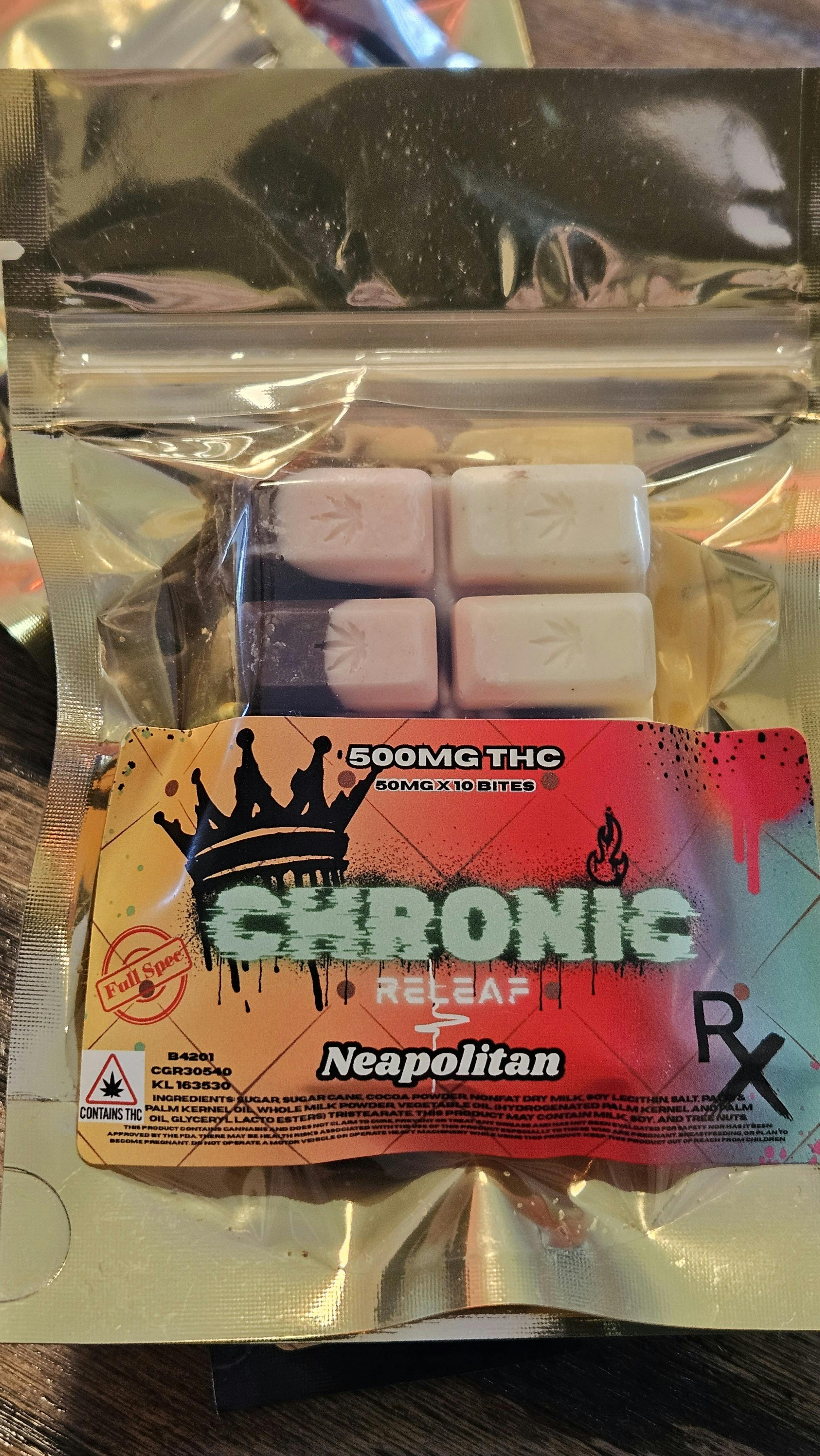 500mg Neopolitan Chocolate Bar