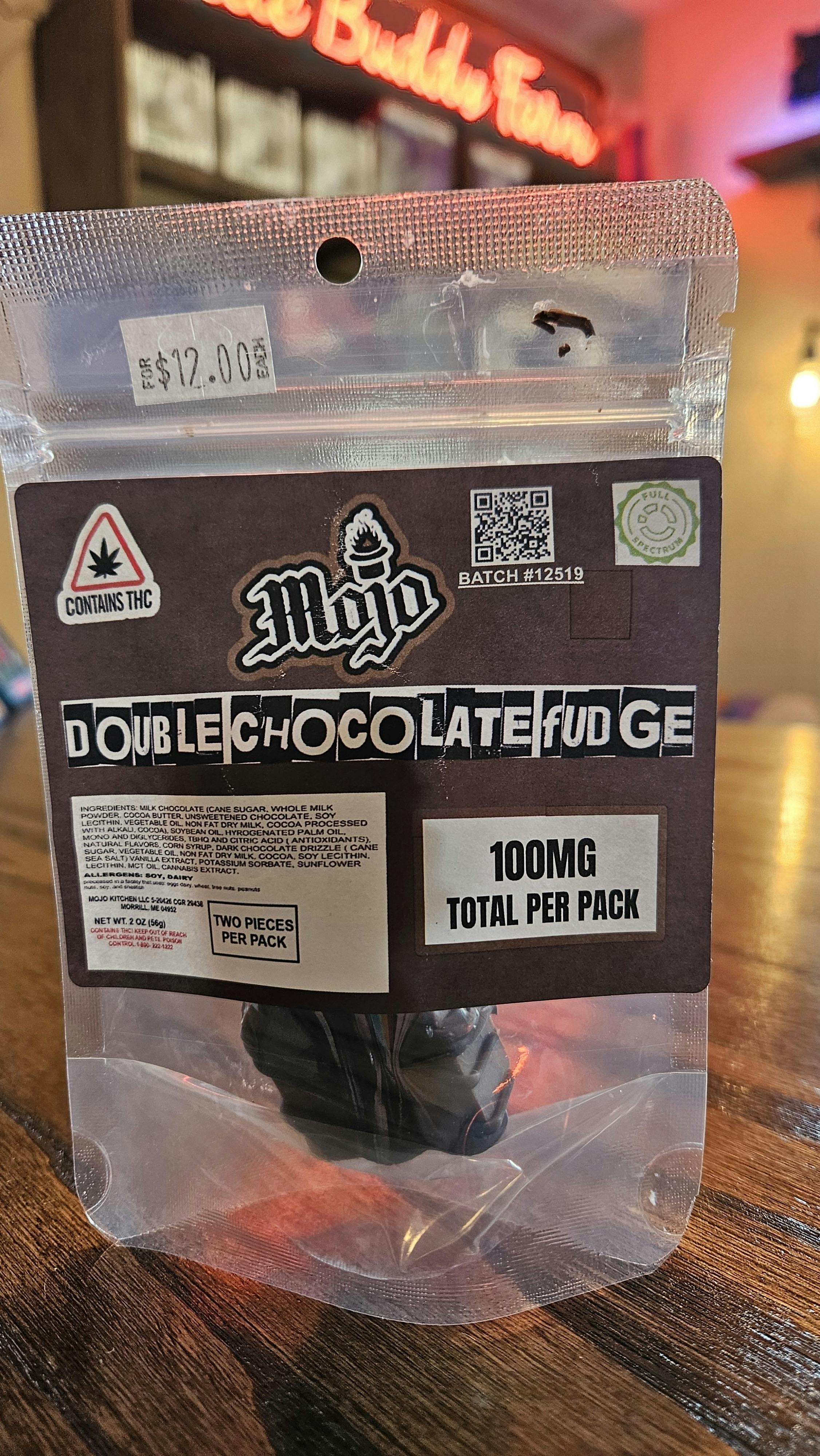 100mg Double Chocolate Fudge